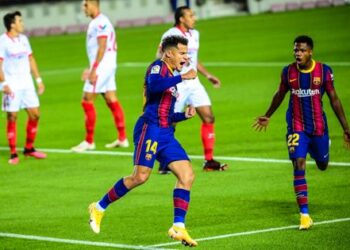 coutinho against sevilla