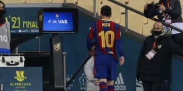 messi red card