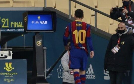messi red card