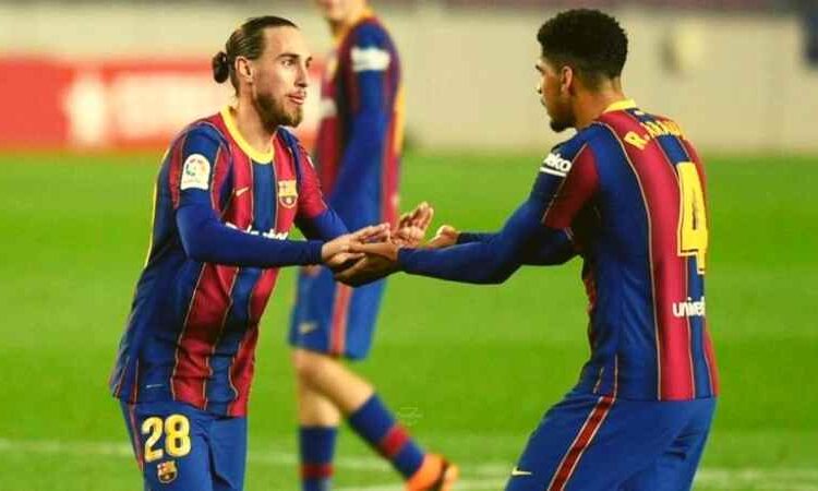 Barça Youngsters Araujo and Mingueza