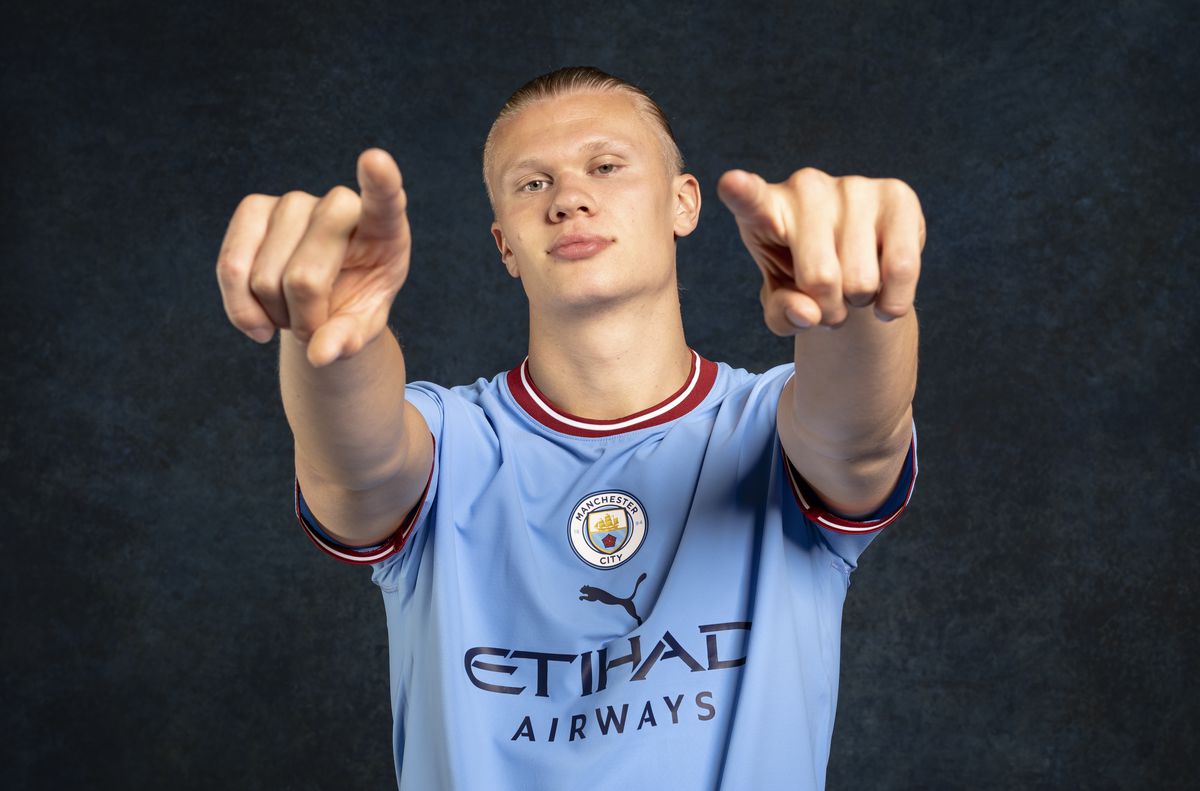 Manchester City Unveil New Signing Erling Haaland