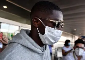 Ousmane Dembele landed in Barcelona to renew his contract