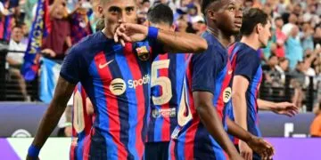 Raphinha to take free kicks for Barça next season?