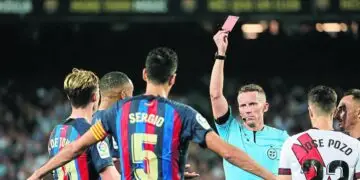 Busquets, with his highest average number of yellow cards