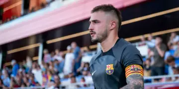 Arnau Tenas, the guardian of Barça Atlètic