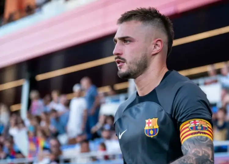 Arnau Tenas, the guardian of Barça Atlètic