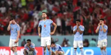 The Spanish Barça players go home from the World Cup