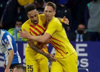 Barça’s Former Stars Luuk De Jong and Aubameyang Shine Bright
