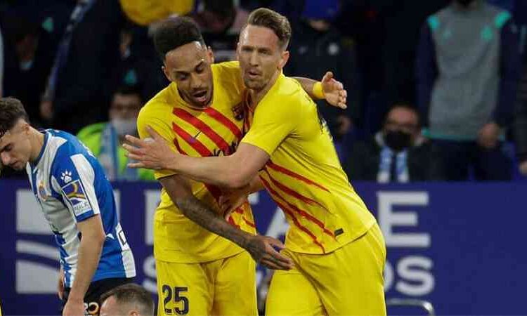 Barça’s Former Stars Luuk De Jong and Aubameyang Shine Bright