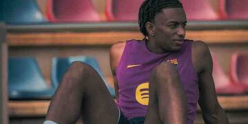 Alejandro Balde Injury During Practice Session