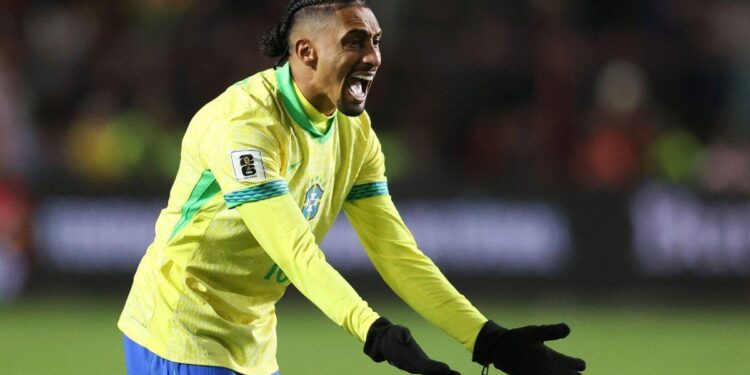 Blow for Brazil and relief for Barça: Raphinha misses another key match